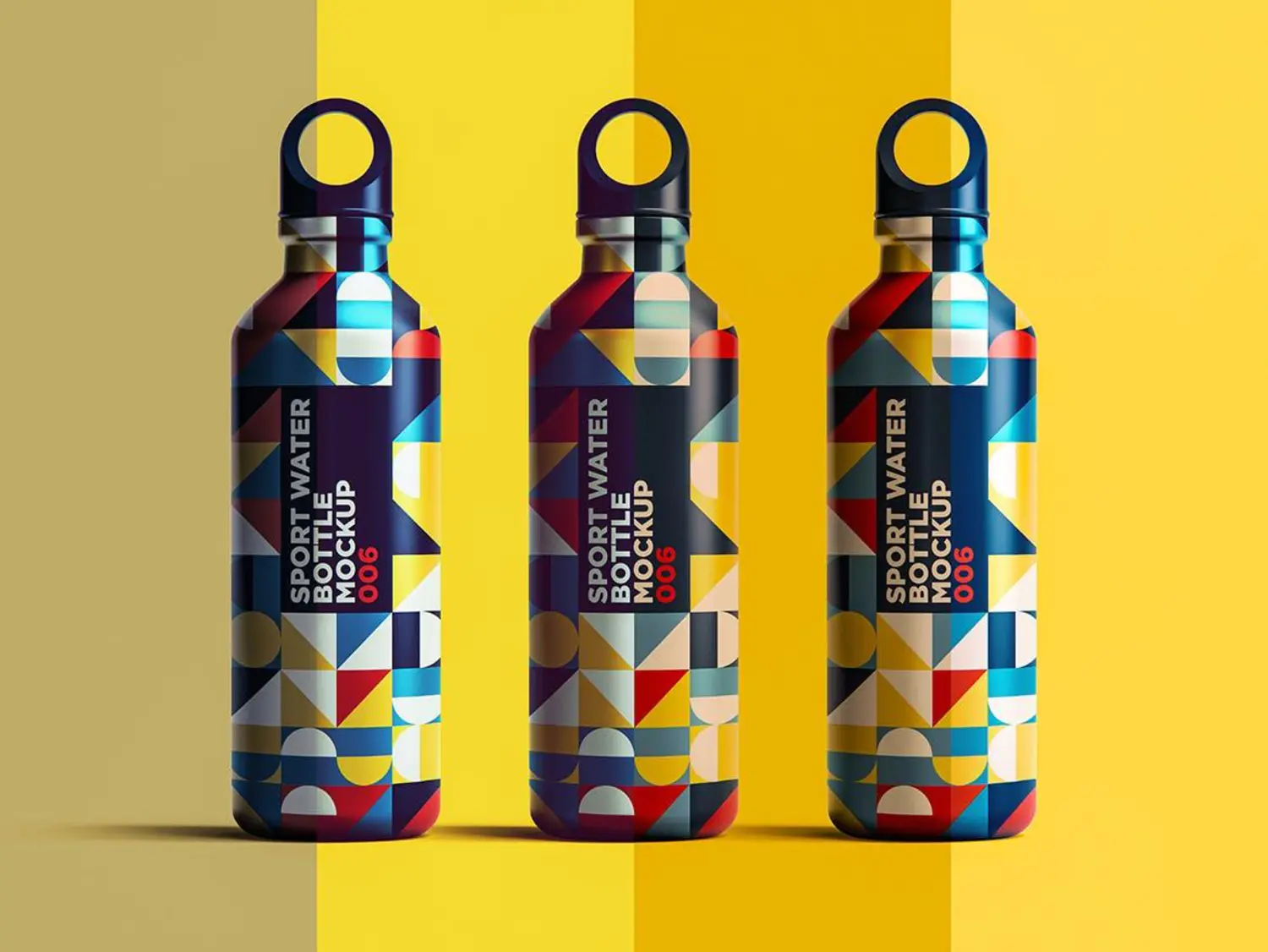 103 运动水瓶水壶外观包装设计样机模板v6 Sport Water Bottle Mockup 006