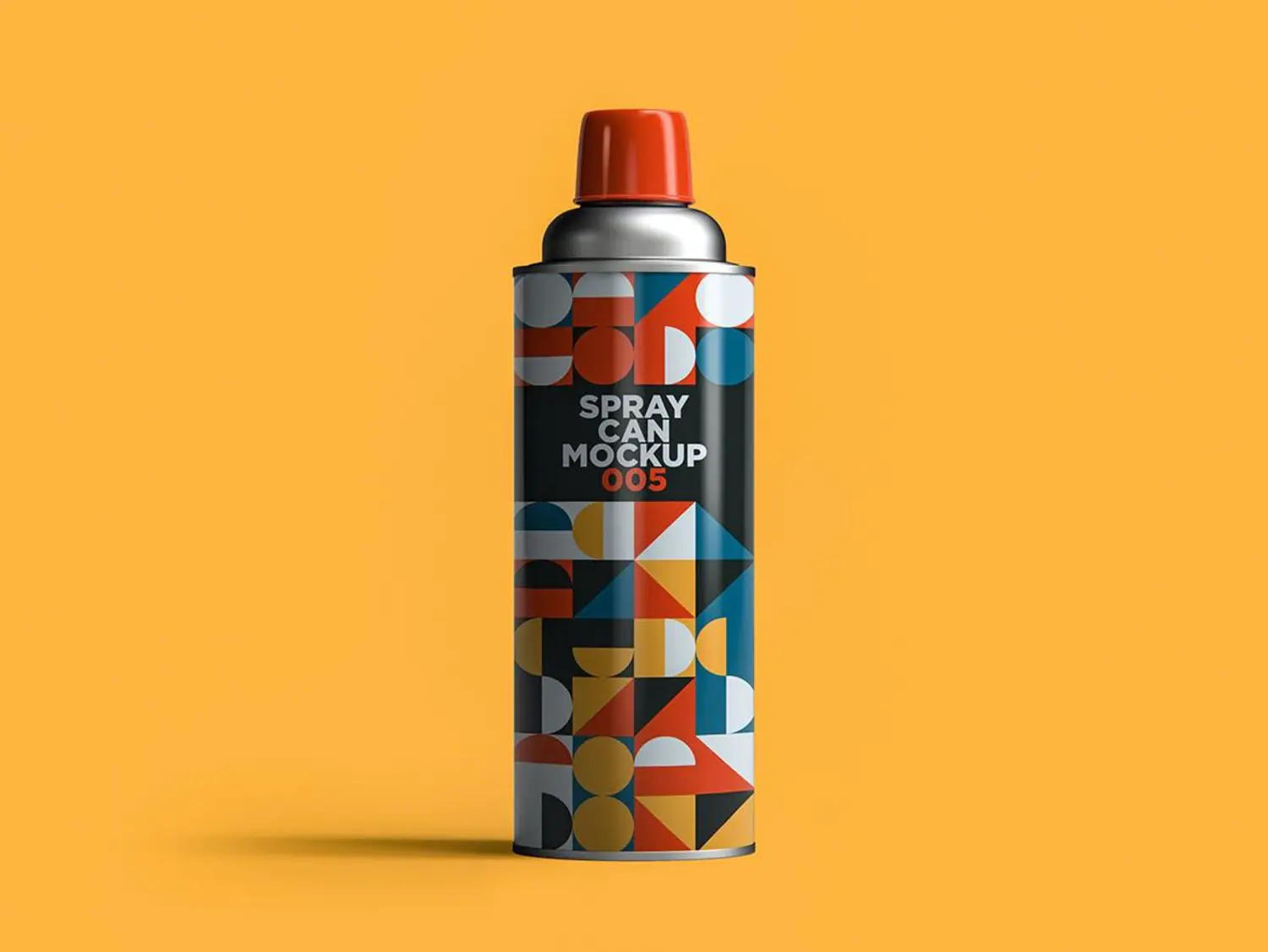 108 杀虫剂喷雾罐手喷漆包装设计样机模板v5 Spray Can Mockup 005