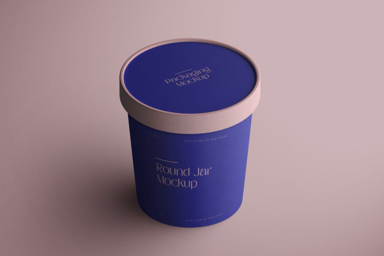 21 酸奶包装等距圆形包装模型样机 (PSD)