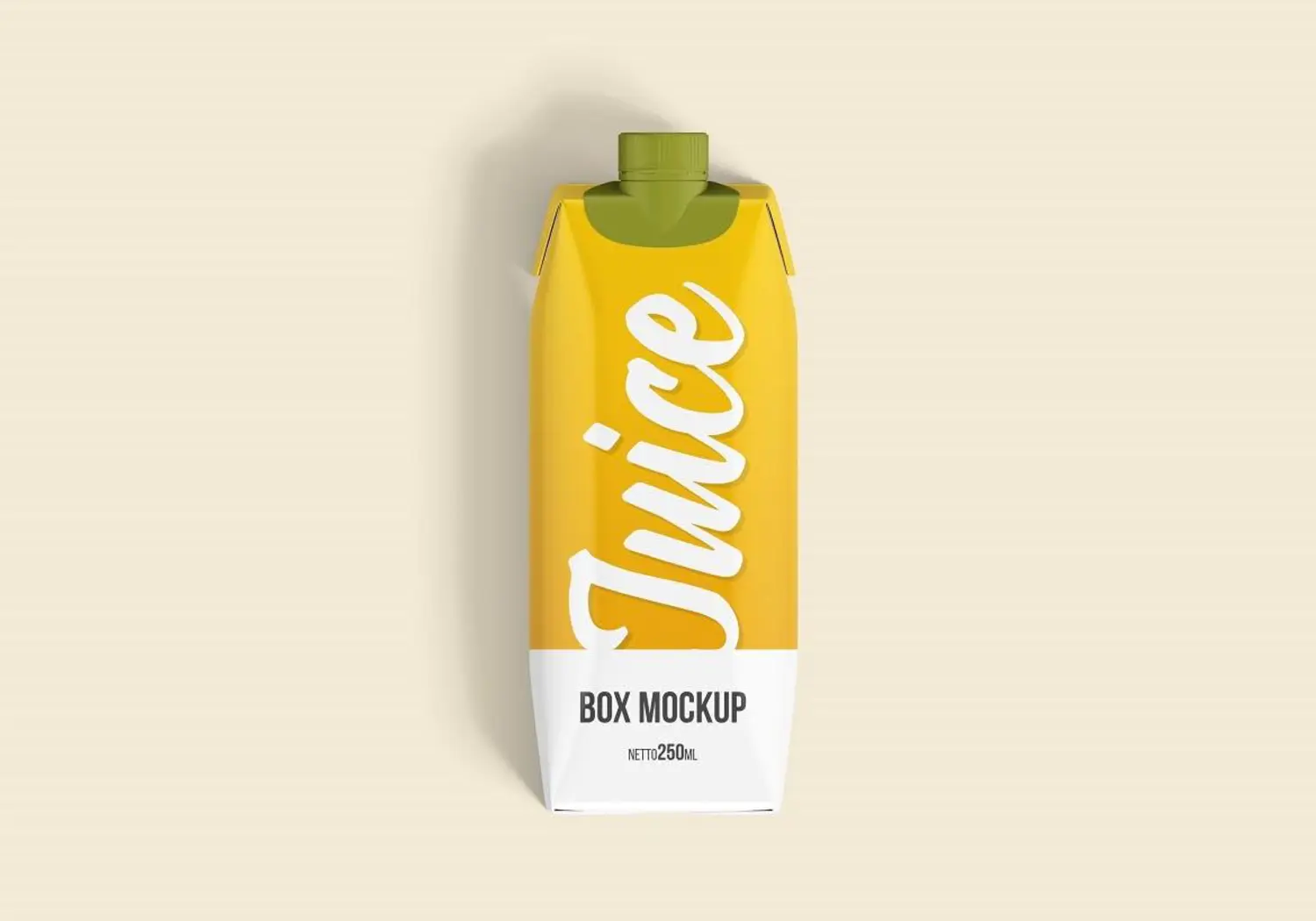 31 果汁盒瓶牛奶纸盒品牌包装设计样机 Juice Box – Mockup