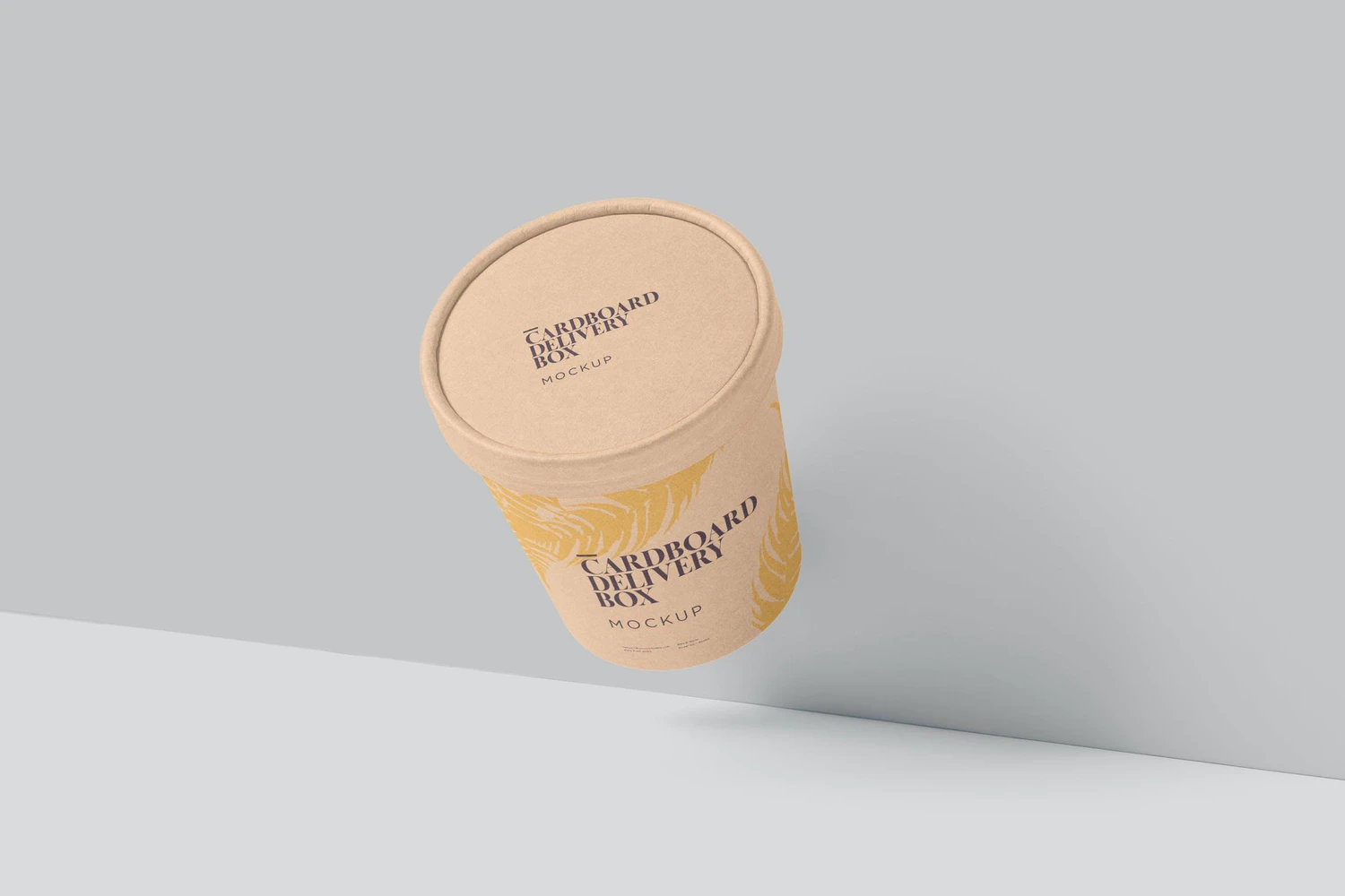 40 纸桶泡面螺蛳粉冰淇淋包装设计样机psd模板 Paper Bucket Packaging Mockups