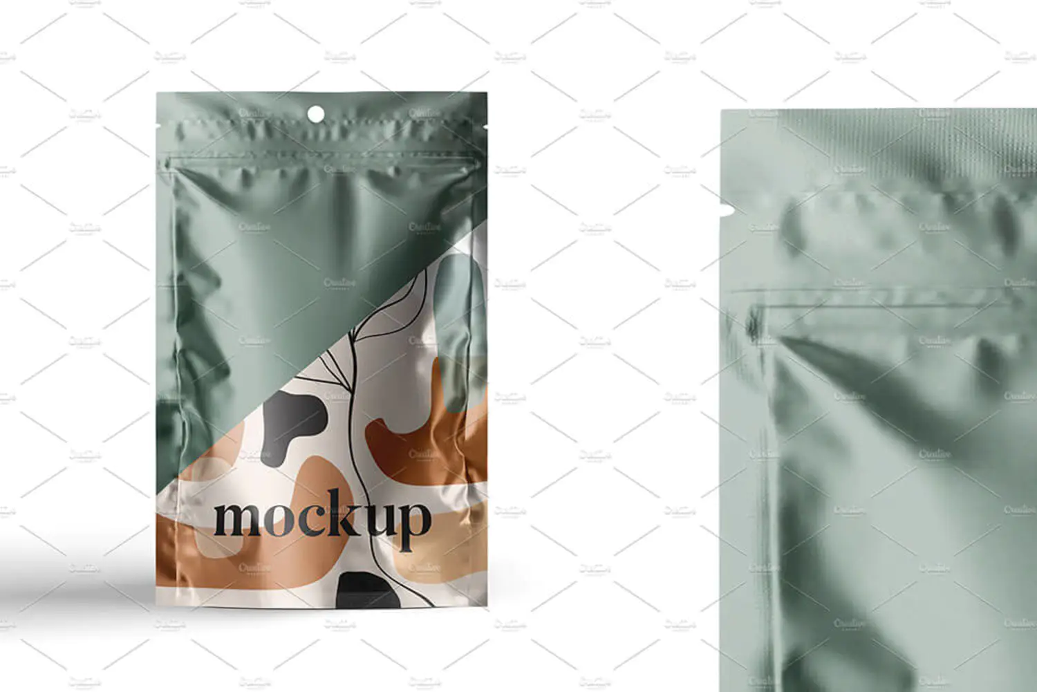 5 零食袋包装袋自立袋设计样机 (psd)SACHET Mockups 6451335