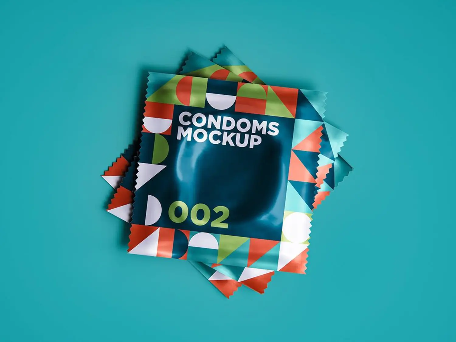 83 成人用品避孕套安全套包装设计样机v2 Condoms Mockup 002
