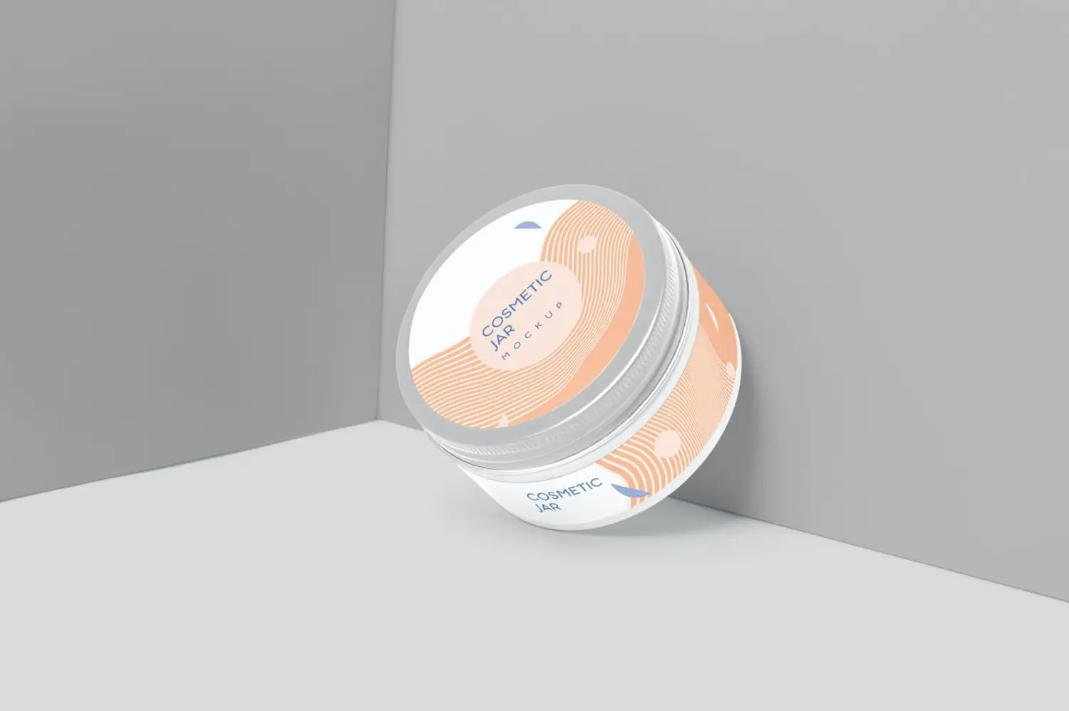 84 钢盖化妆品护肤品膏罐子包装设计样机psd模板 Steel Lid Cosmetic Jar Mockups