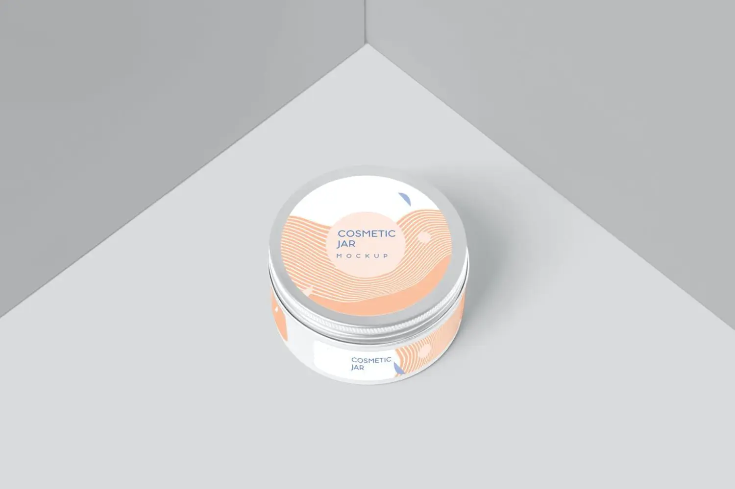 84 钢盖化妆品护肤品膏罐子包装设计样机psd模板 Steel Lid Cosmetic Jar Mockups