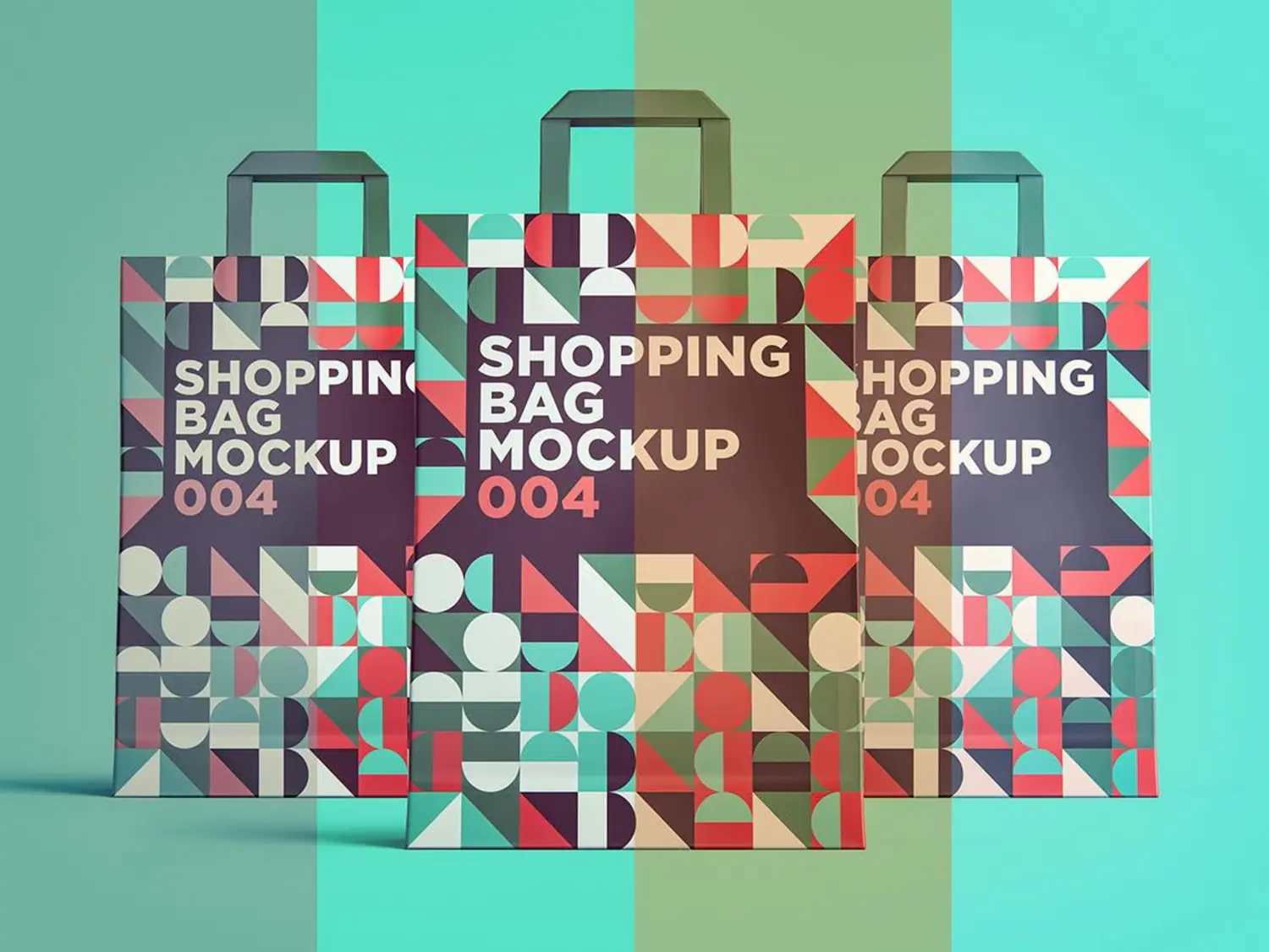 87 塑料光面无纺布袋手提袋购物袋外观品牌设计样机v4 Shopping Bag Mockup 004