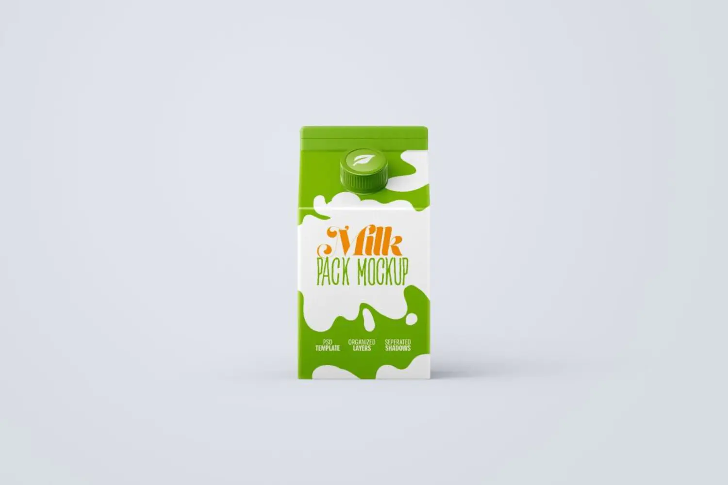 88 扭盖牛奶盒纸盒包装设计PS样机集v1 Milk Carton Box Mockup Set  Packaging Design