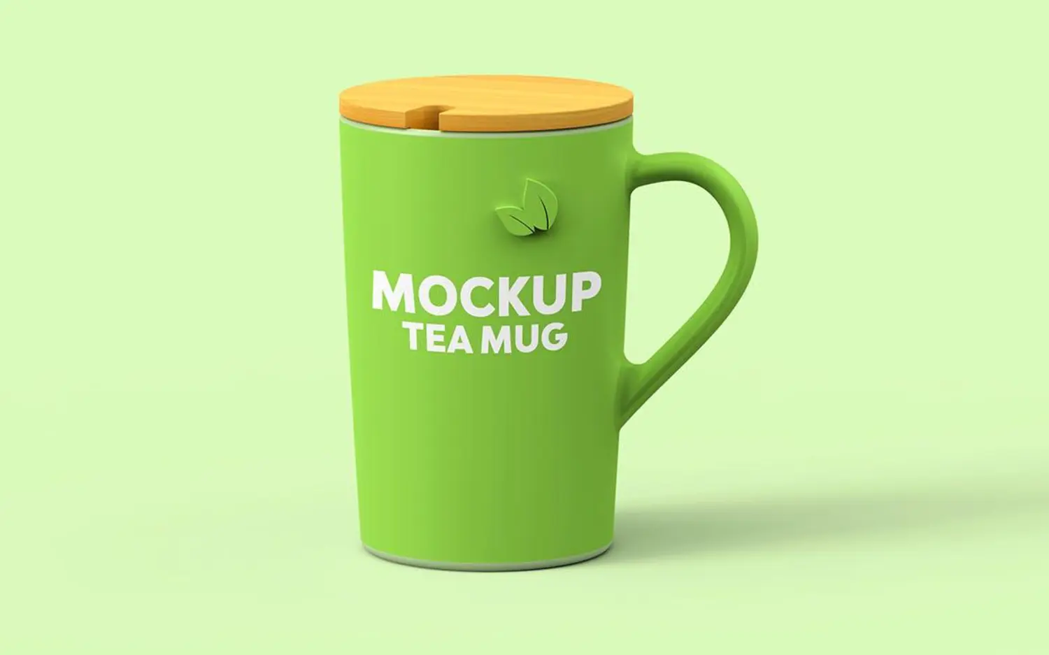 89 小清新陶瓷杯水杯饮料杯咖啡杯木盖茶杯PS样机 Tea Mug Mockups