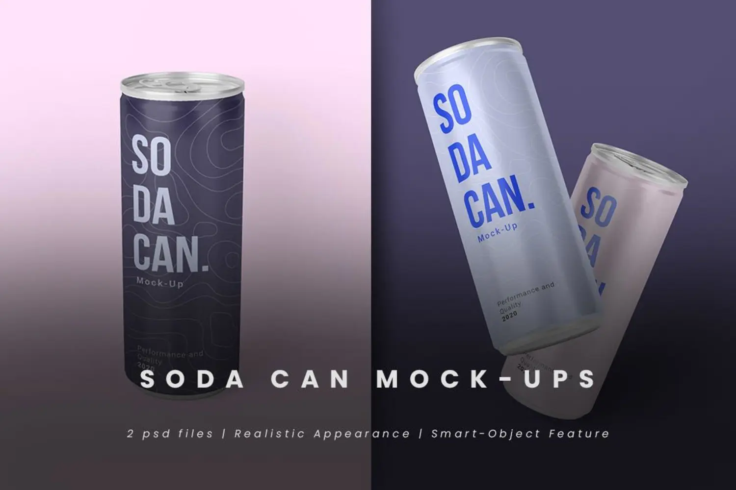 98 长筒罐装听装苏打水鸡尾酒饮料果汁啤酒易拉罐实物样机 Soda Can Mock-Ups
