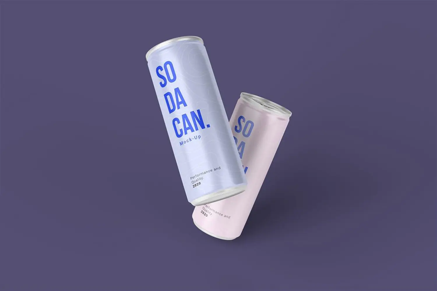 98 长筒罐装听装苏打水鸡尾酒饮料果汁啤酒易拉罐实物样机 Soda Can Mock-Ups