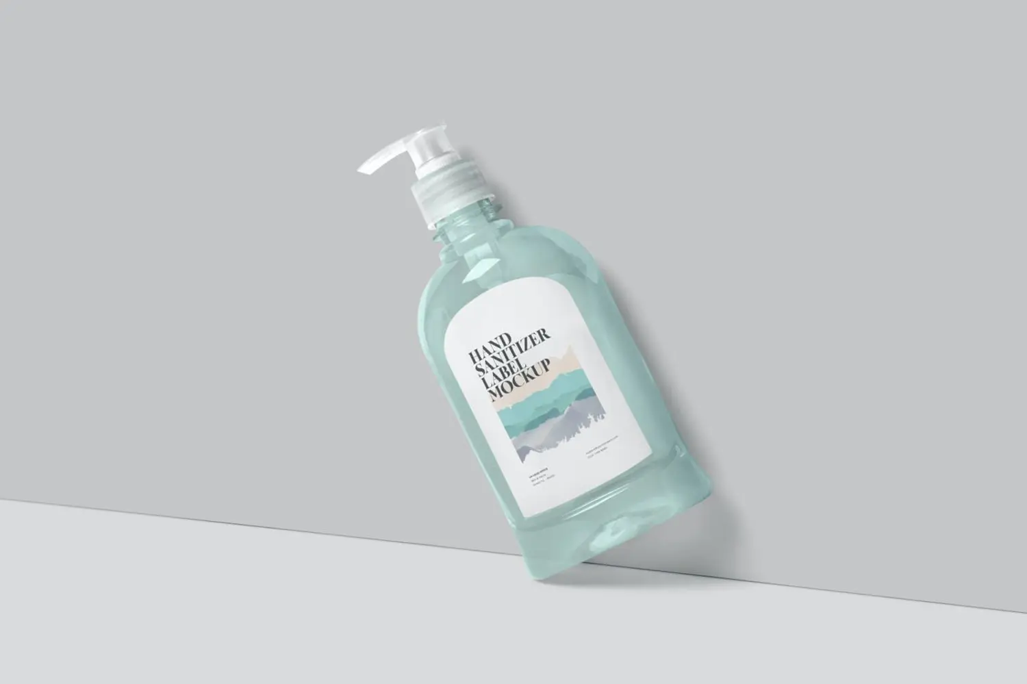 99 按压瓶泵瓶洗手液洗洁精包装设计样机psd模板 Pet Liquid Dispenser Bottle Mockups