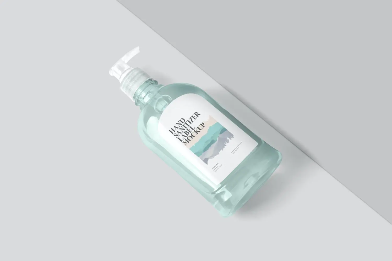 99 按压瓶泵瓶洗手液洗洁精包装设计样机psd模板 Pet Liquid Dispenser Bottle Mockups