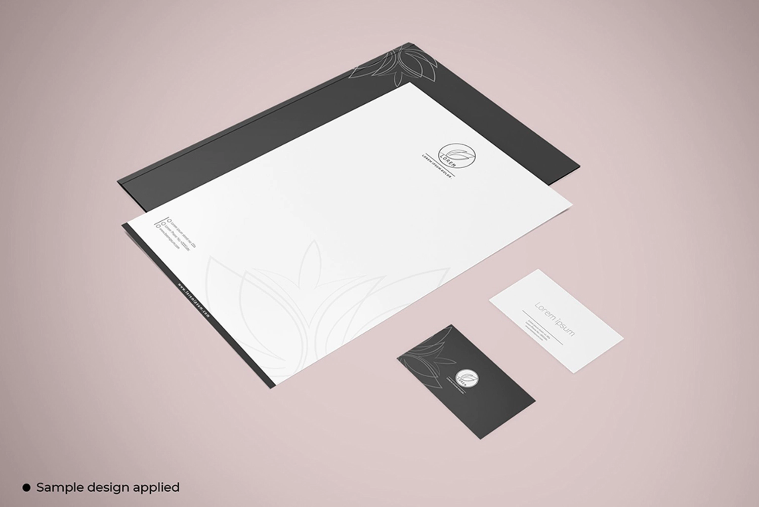 10 高质量信封信纸文件夹文具品牌VI样机 (psd)Stationery And Branding Mockup – 6897134