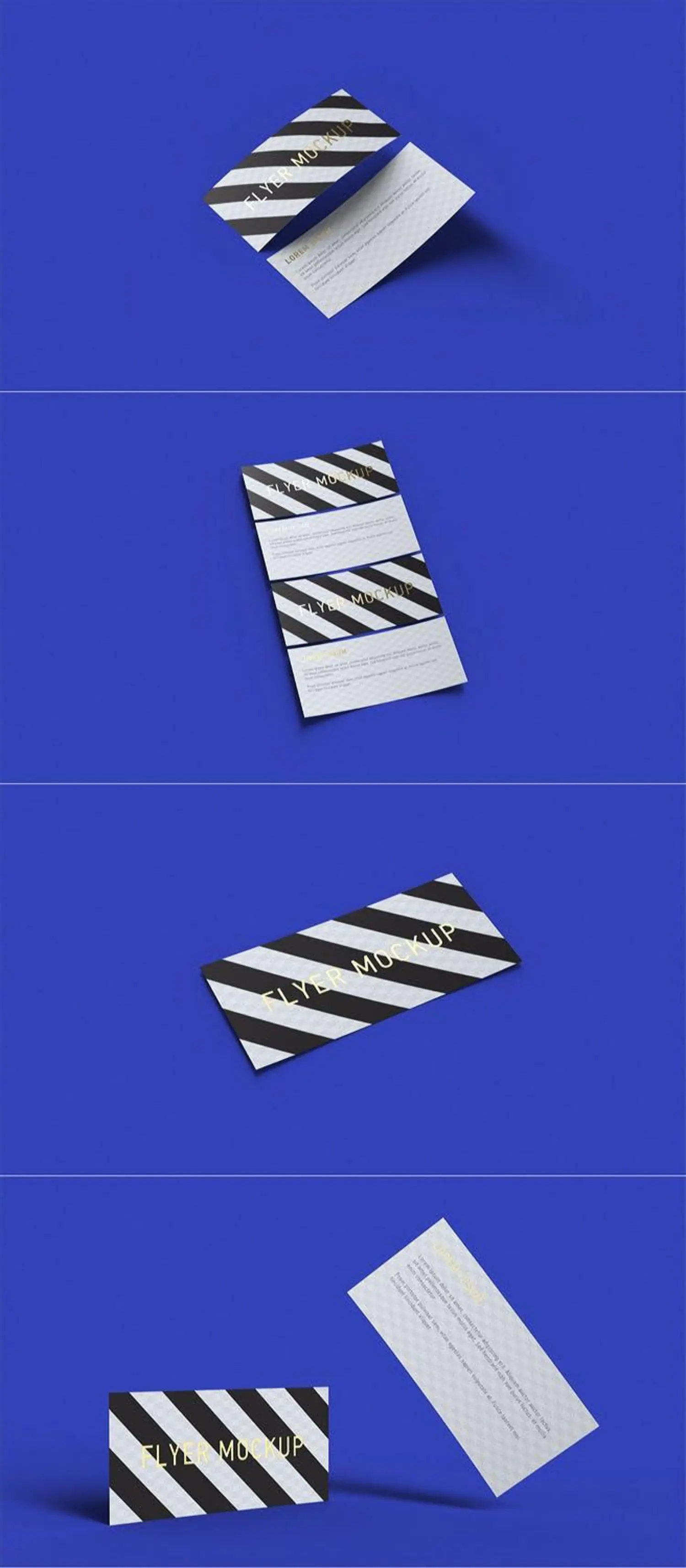 20 时尚高端名片卡片单页海报手持平铺海报设计VI样机展示模型mockups