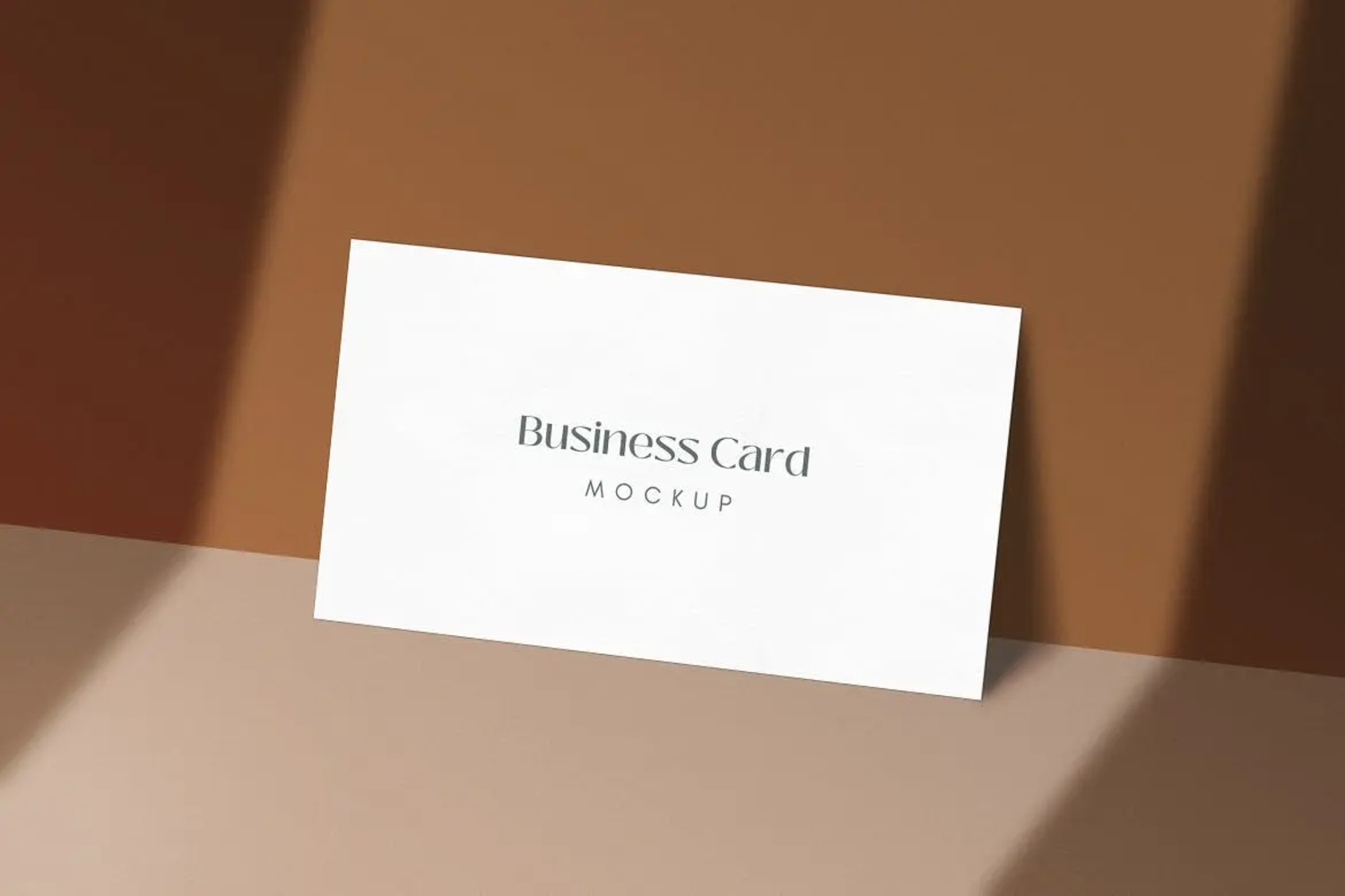 60 阴影效果企业卡片品牌名片效果图样机v2 Company Business Card Mockup Vol