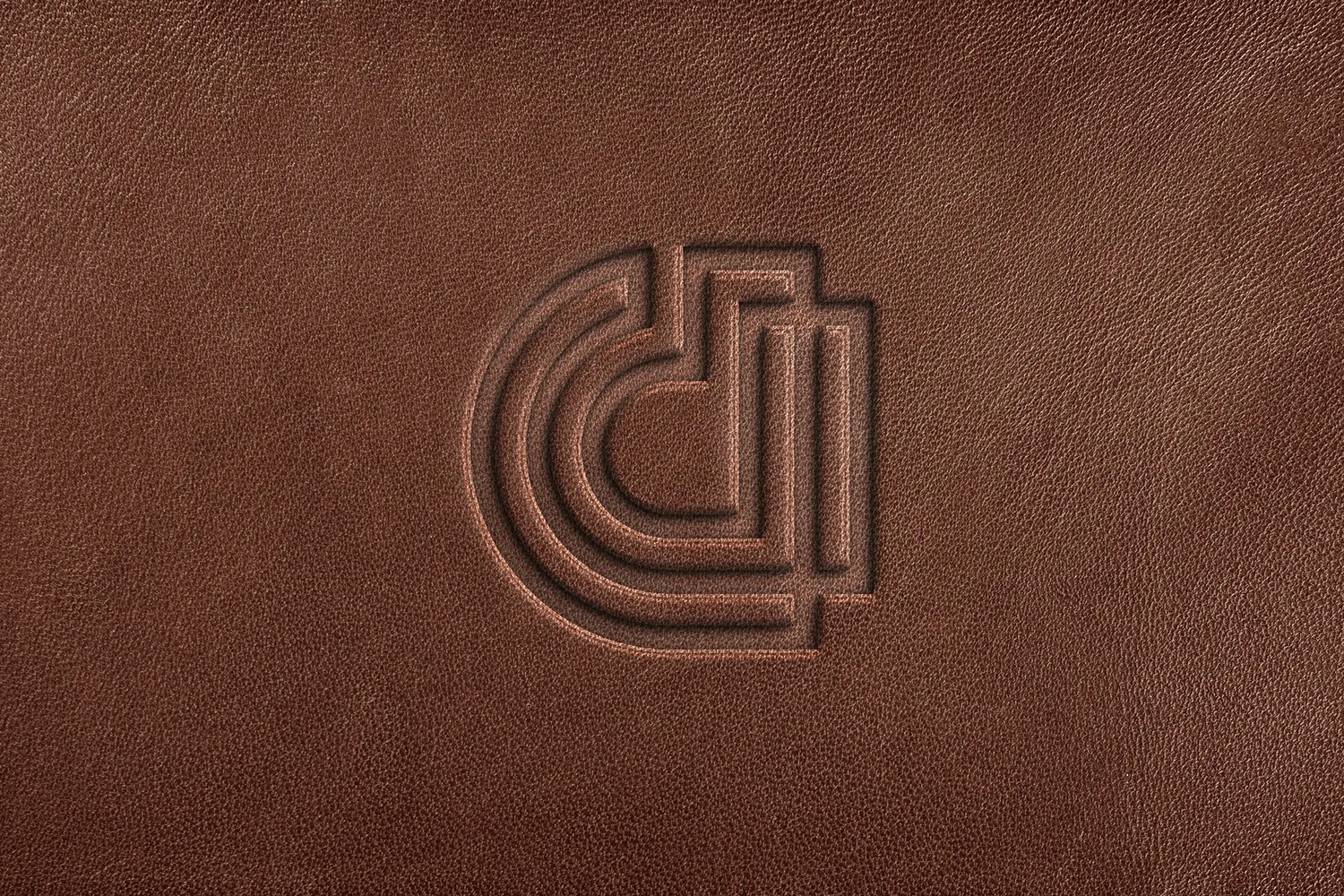 70 真皮皮革Logo凹印效果演示样机模板 Leather Logo Mockup