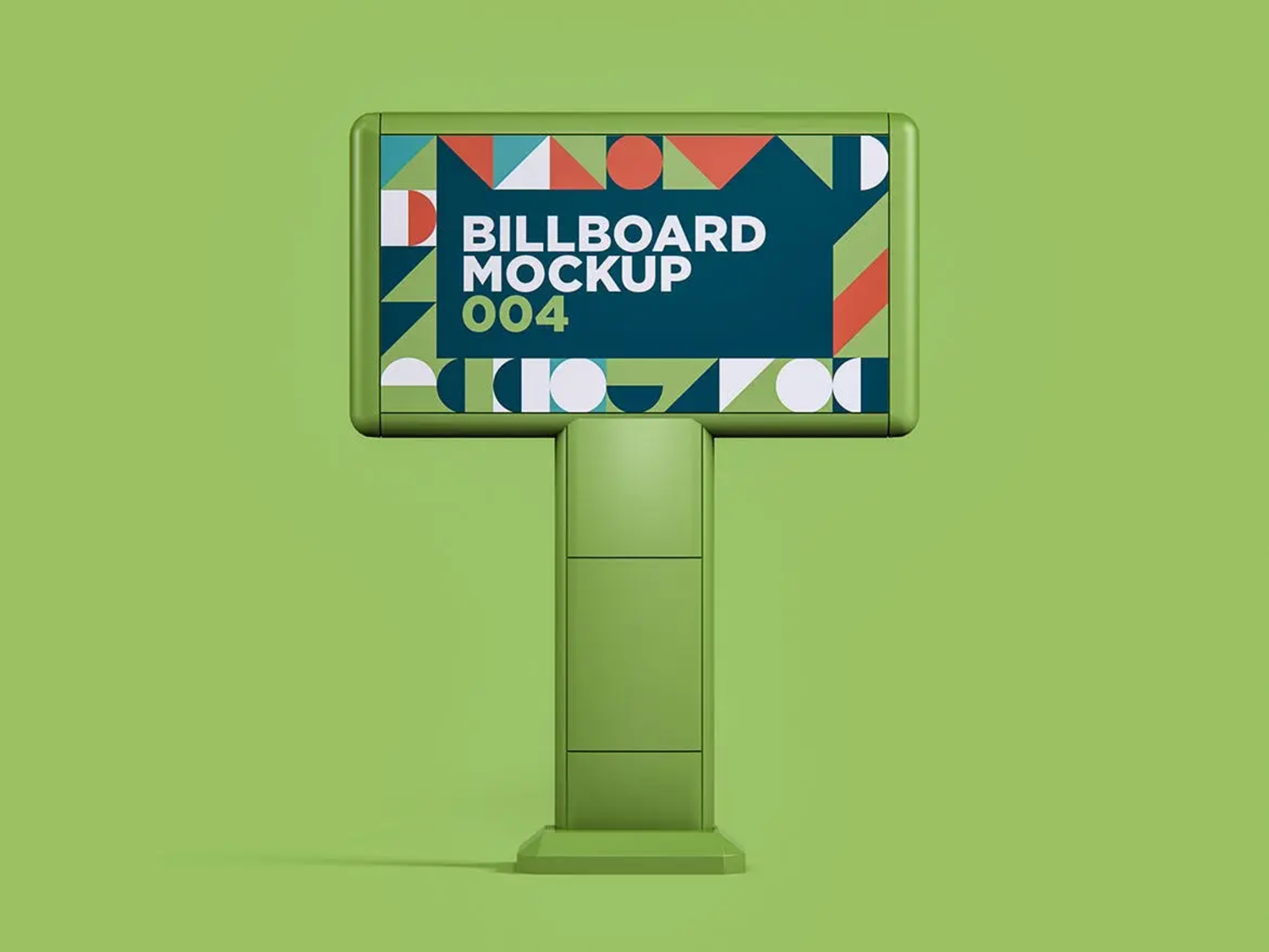 74 广告牌大牌广告位广告展示模型设计样机v4 Billboard Mockup 004