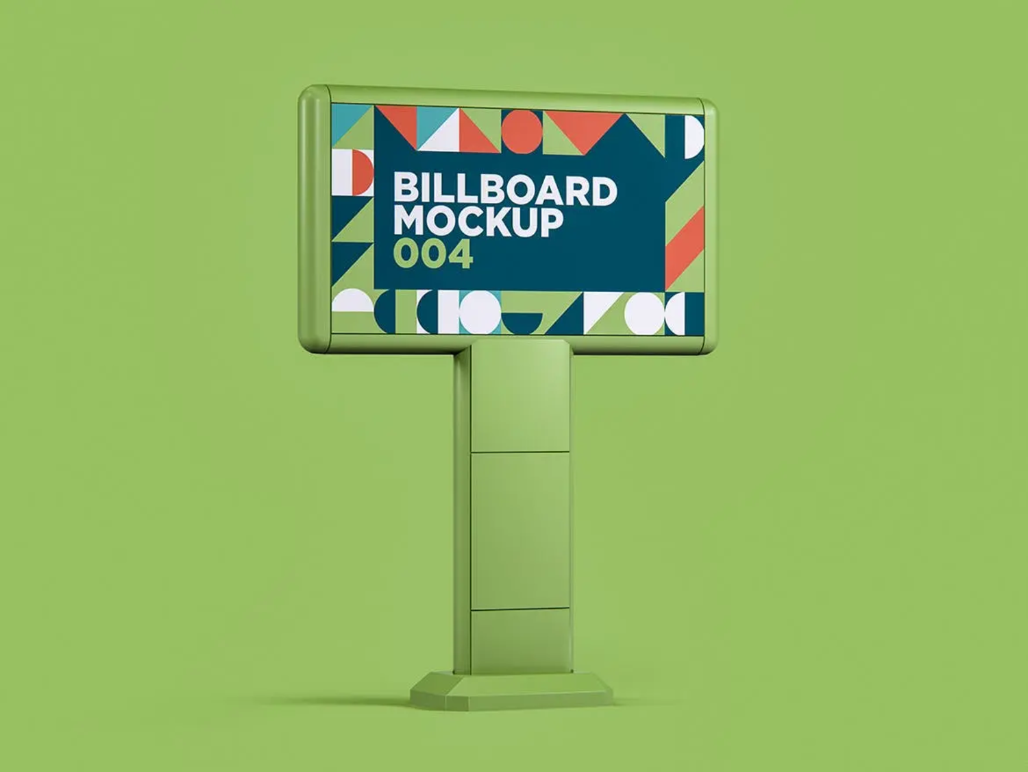 74 广告牌大牌广告位广告展示模型设计样机v4 Billboard Mockup 004