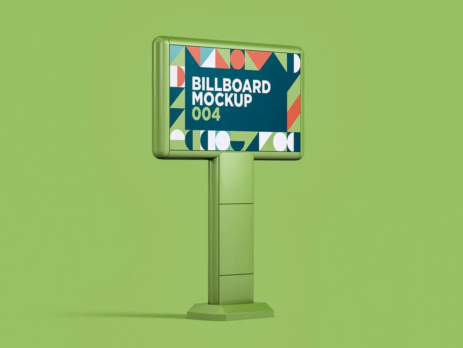 74 广告牌大牌广告位广告展示模型设计样机v4 Billboard Mockup 004