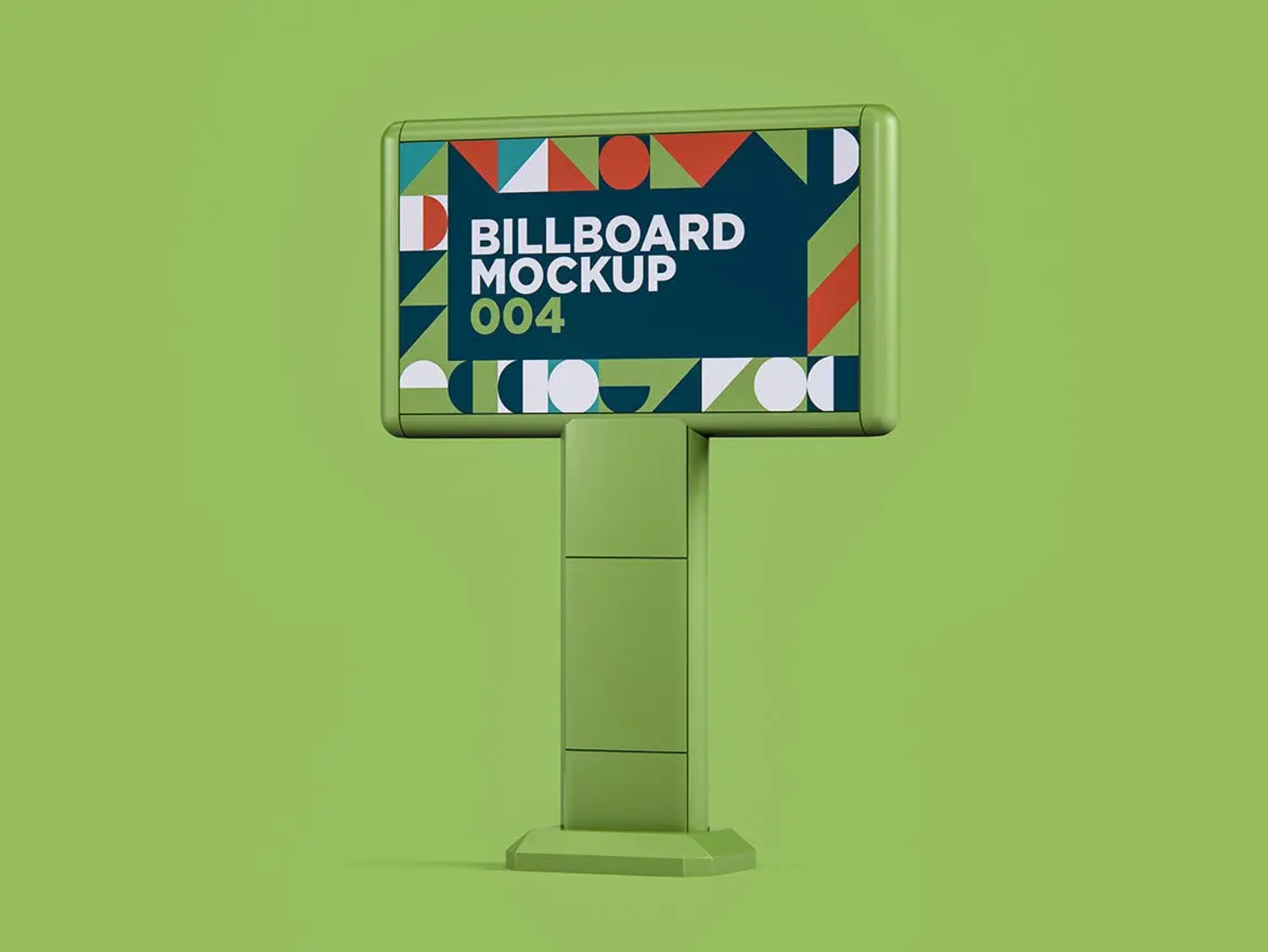 74 广告牌大牌广告位广告展示模型设计样机v4 Billboard Mockup 004